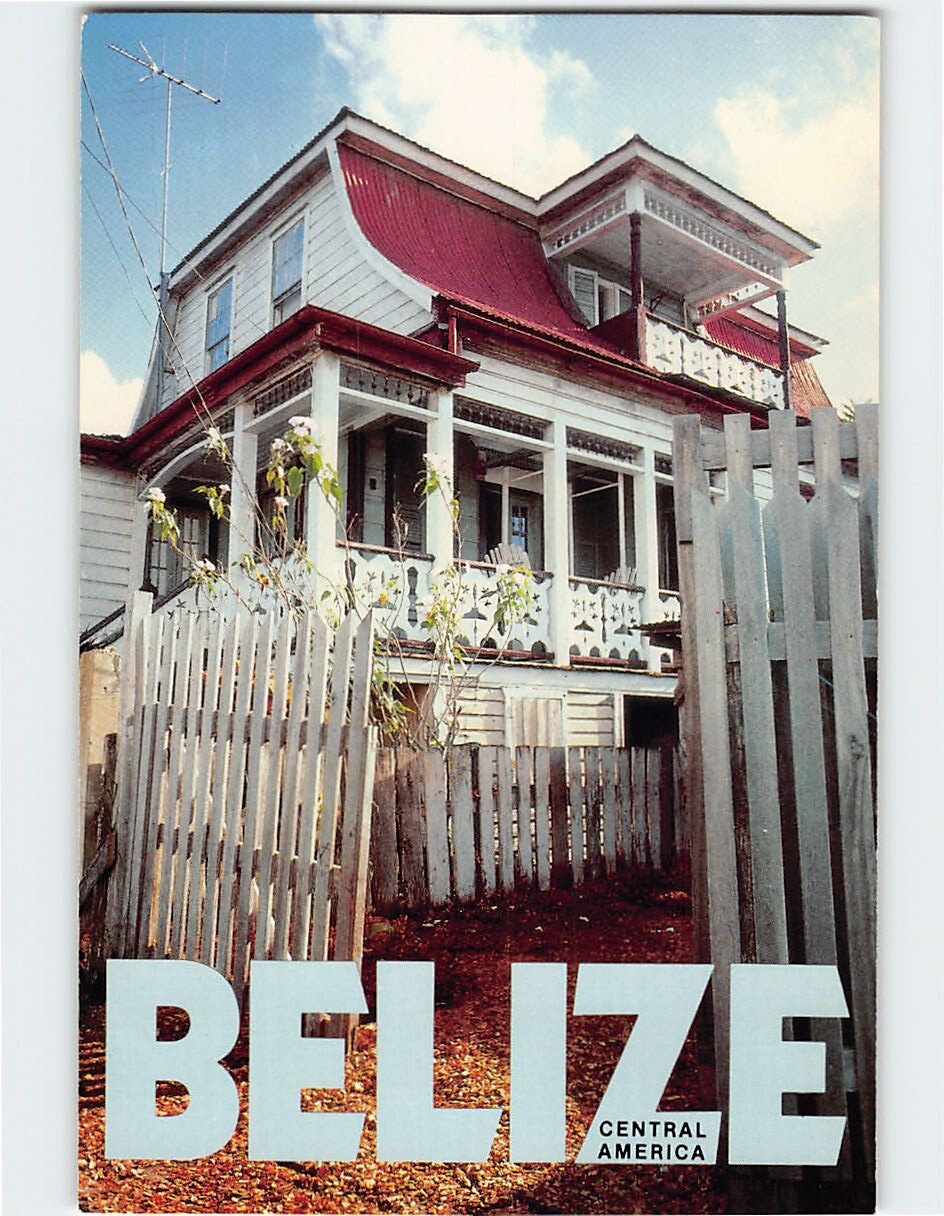 Postcard House At Belize Central America