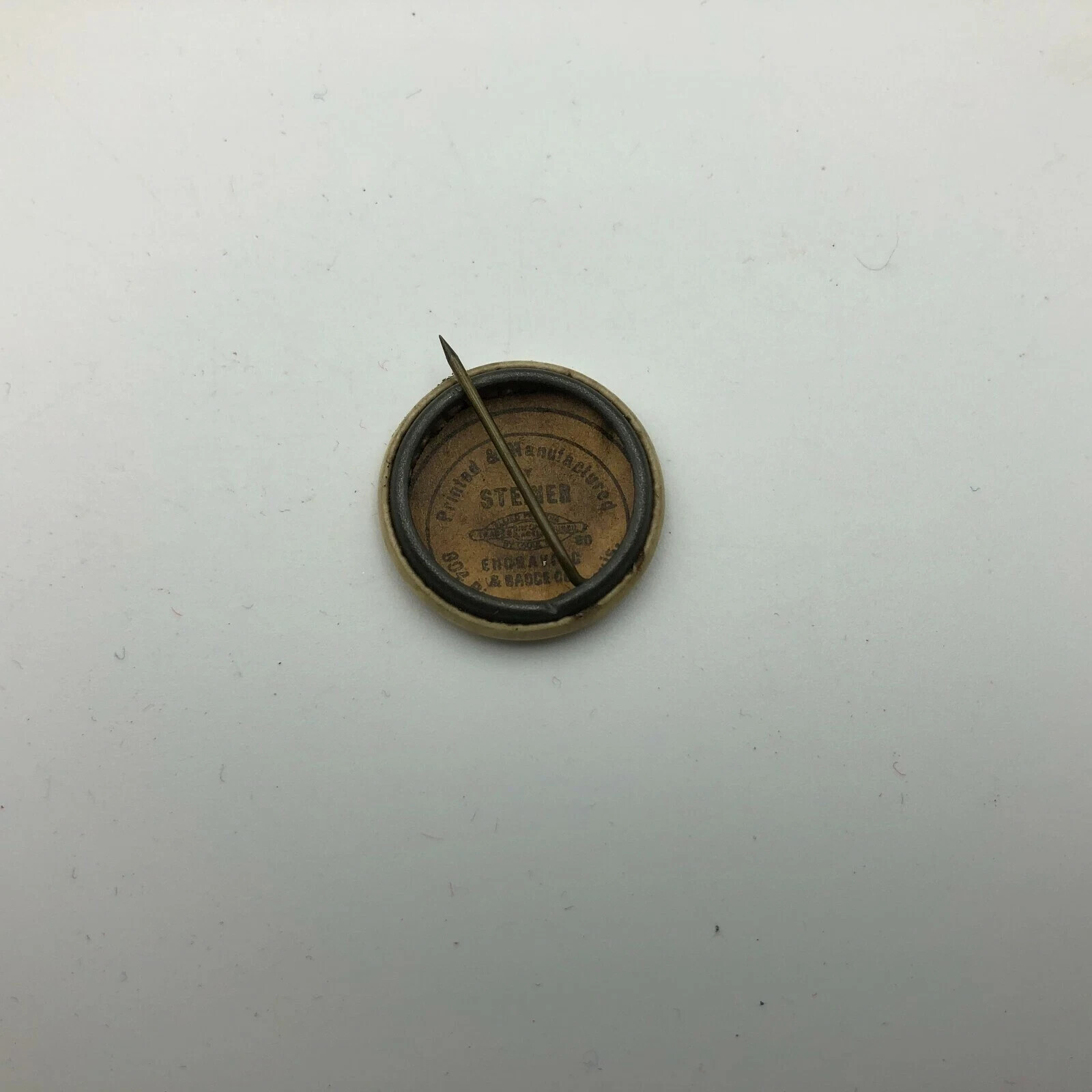 Pinback Firemen’s Amendment Vote Yes April 5 Badge Button Pin Rough Vintage