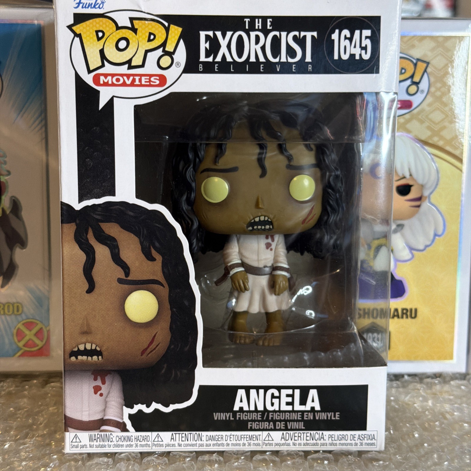 Funko Pop! Movies The Exorcist Believer Angela Possessed #1645 Box Damage