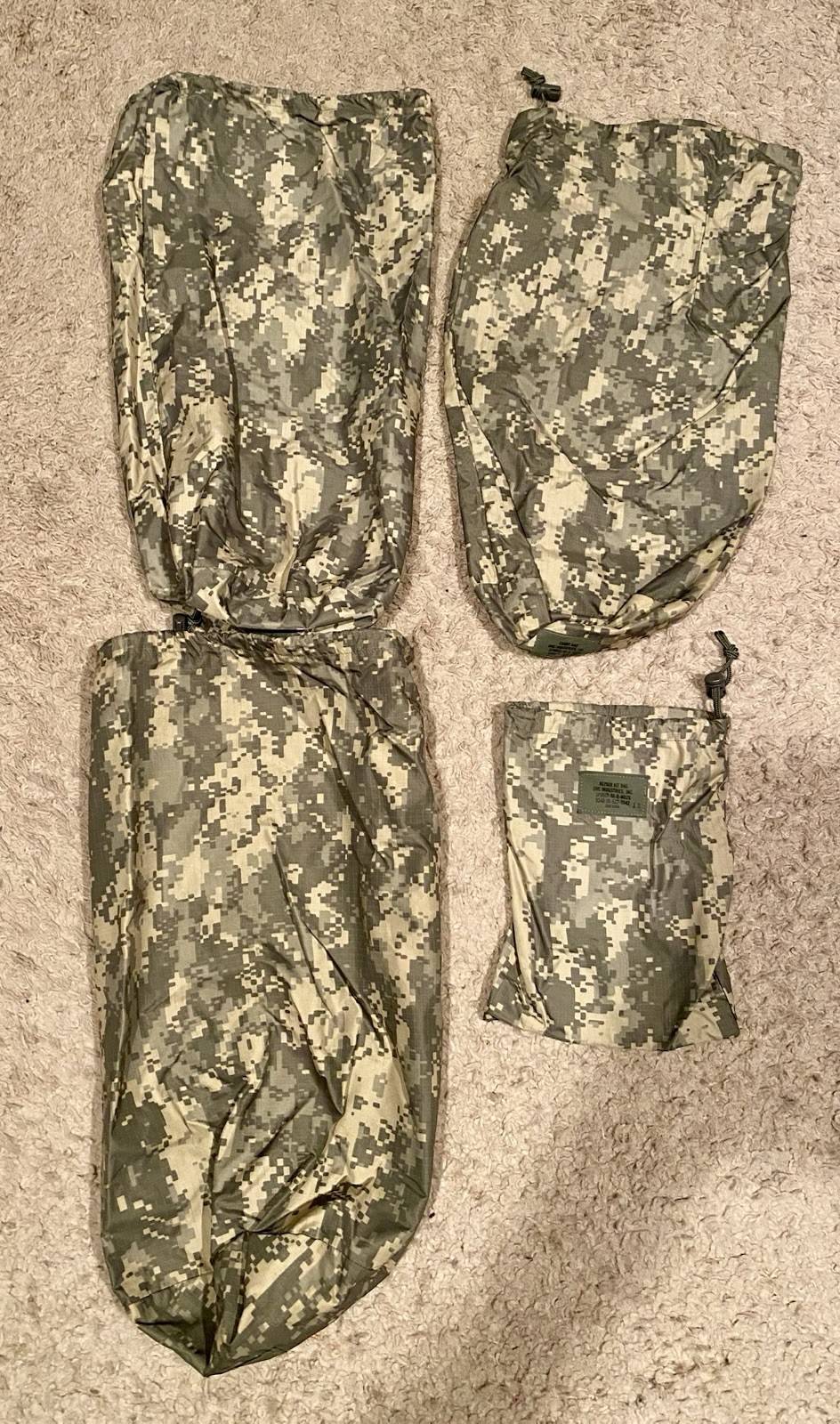 Universal Improved Combat Shelter ICS Tent ORC Industries Army-Carry Bags Only
