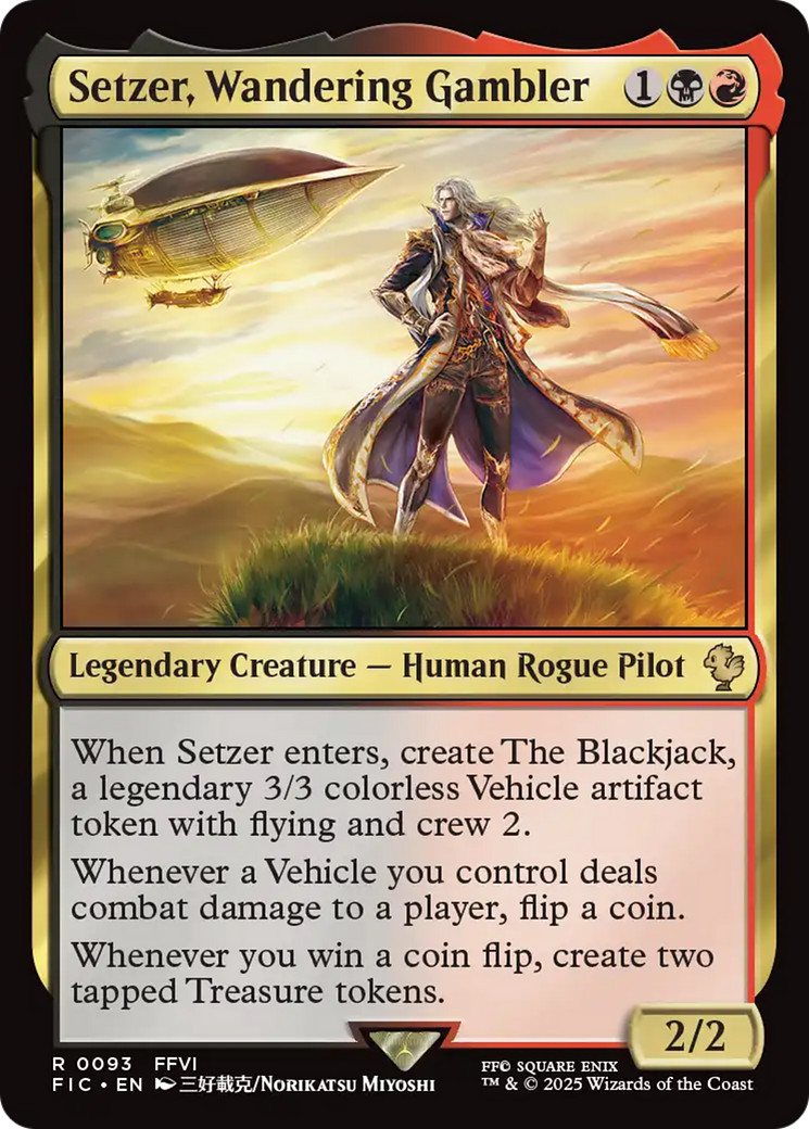 Setzer, Wandering Gambler [FINAL FANTASY Commander] Magic MTG