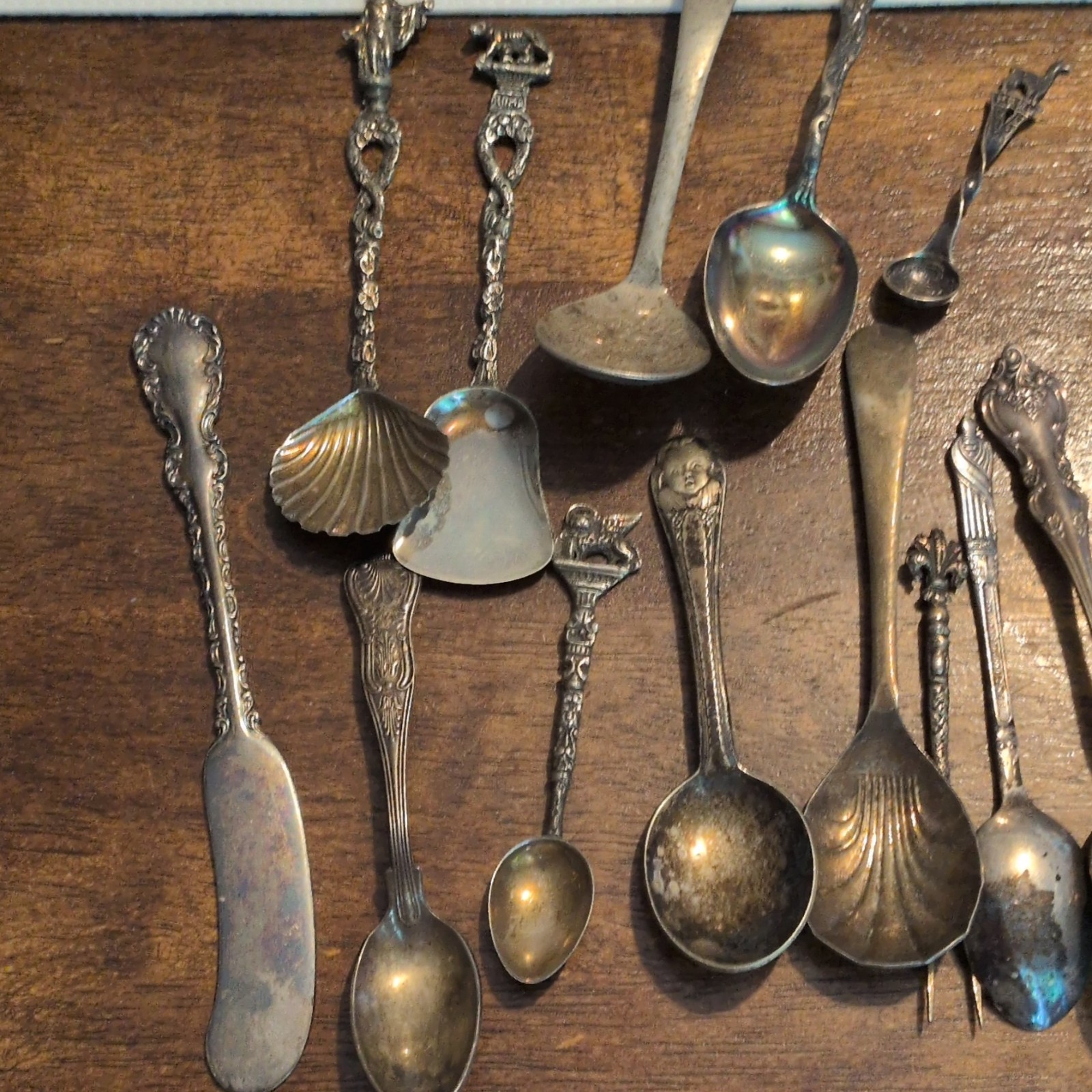 14pc Vintage Silver Plated Flatware Set – Spoon Fork Butter Knife, Silver