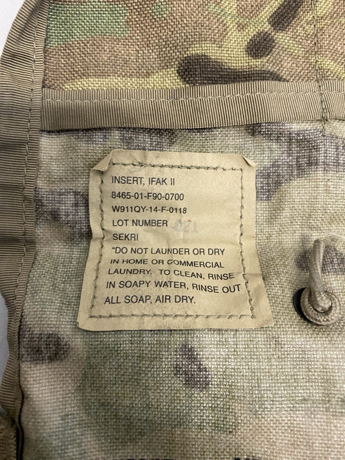USGI Molle 2 Multicam IFAK 2 Insert OCP 8465-01-F90-0700