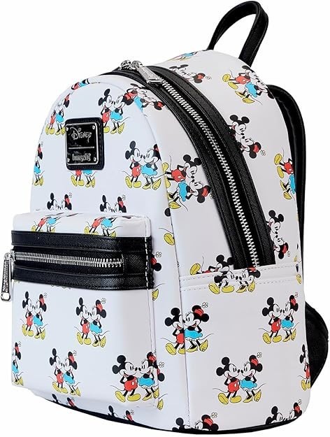 Loungefly Disney Parks Mickey Mouse Multi Color Mini Backpack, Never Used