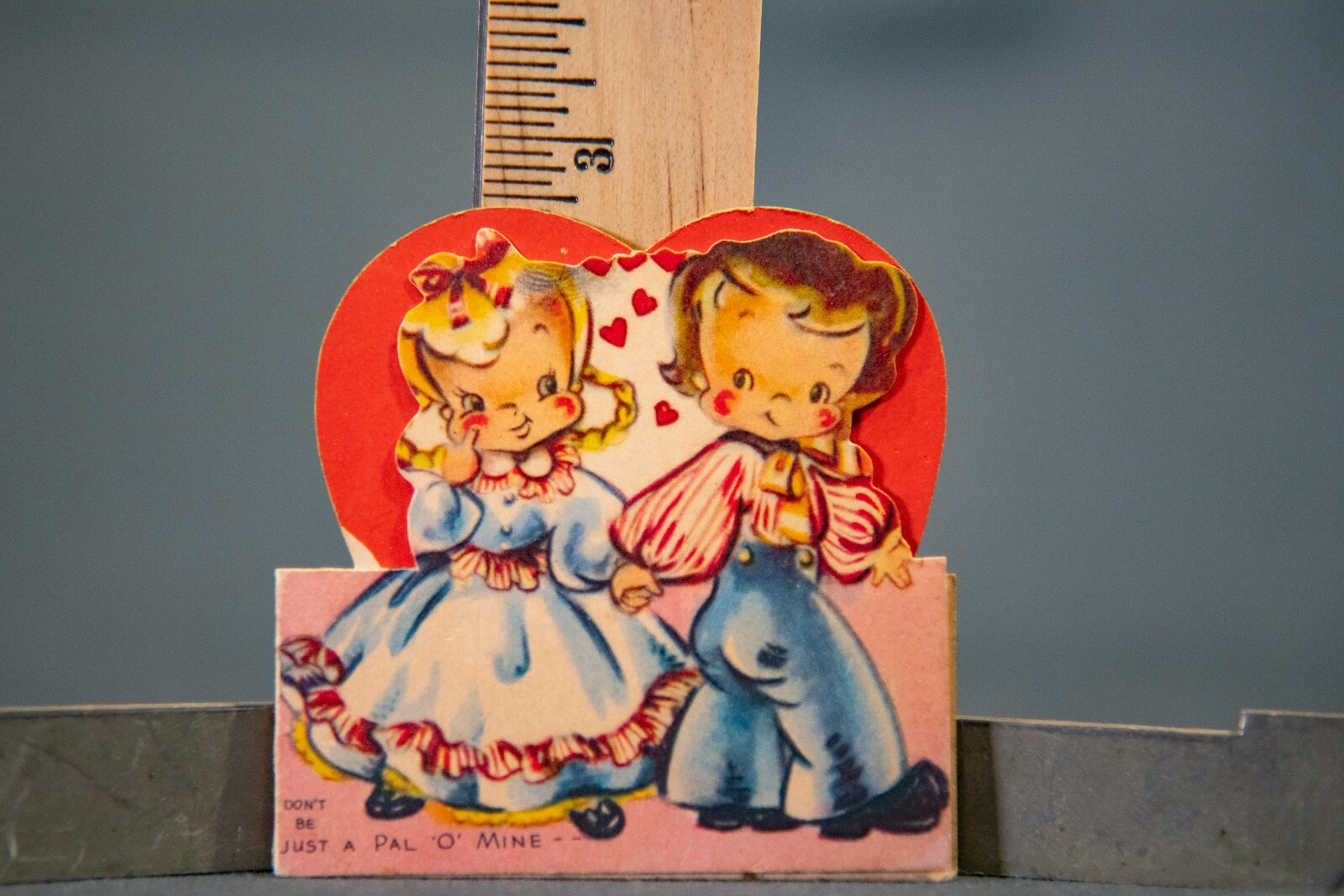 Vintage Pal-O-Mine Valentine, A Meri-Card X-4543 Early School Valentine Card