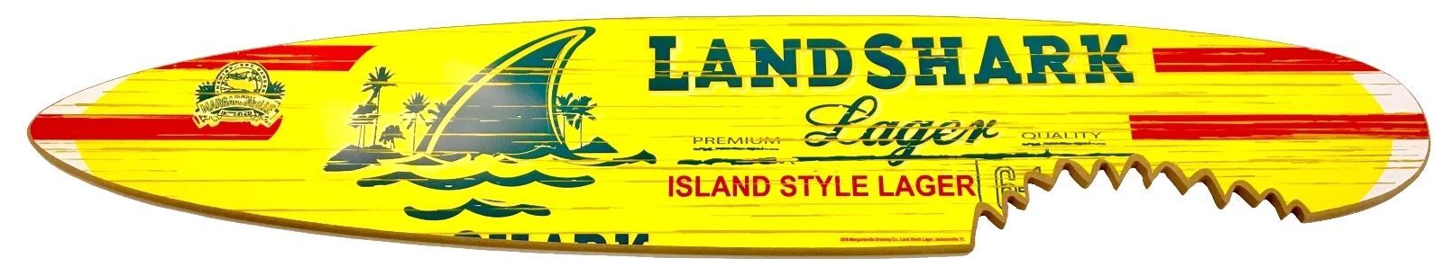 LANDSHARK SURFBOARD – 6 FOOTER – Dimensions: 72 in x 14 in x ½ in