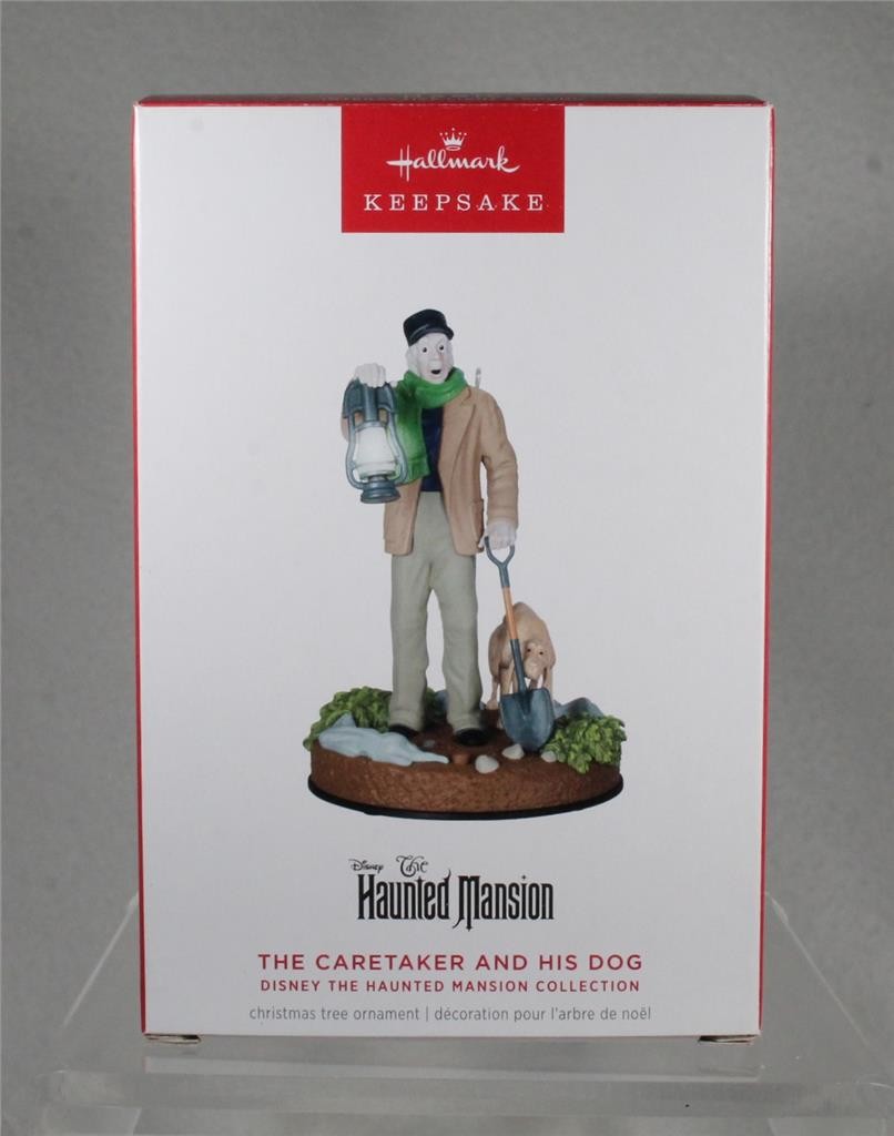 2025 Hallmark Ornament THE CARETAKER AND HIS DOG Disney Haunted Mansion – NIB