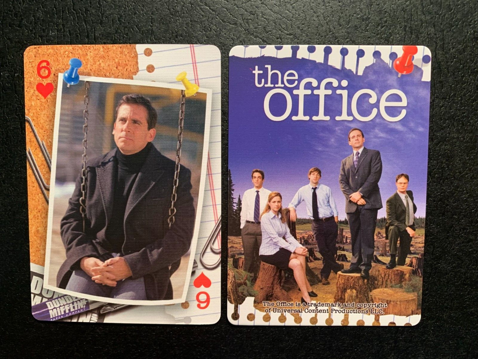 Swap Playing Card THE OFFICE Michael Scott STEVE CARELL Six of Hearts