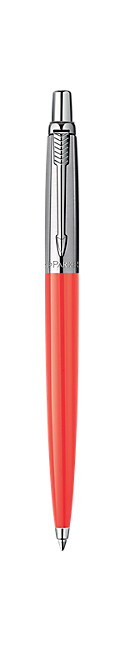 Parker Jotter Ballpoint Pen Tactic Coral & Stainless Steel Made In France New