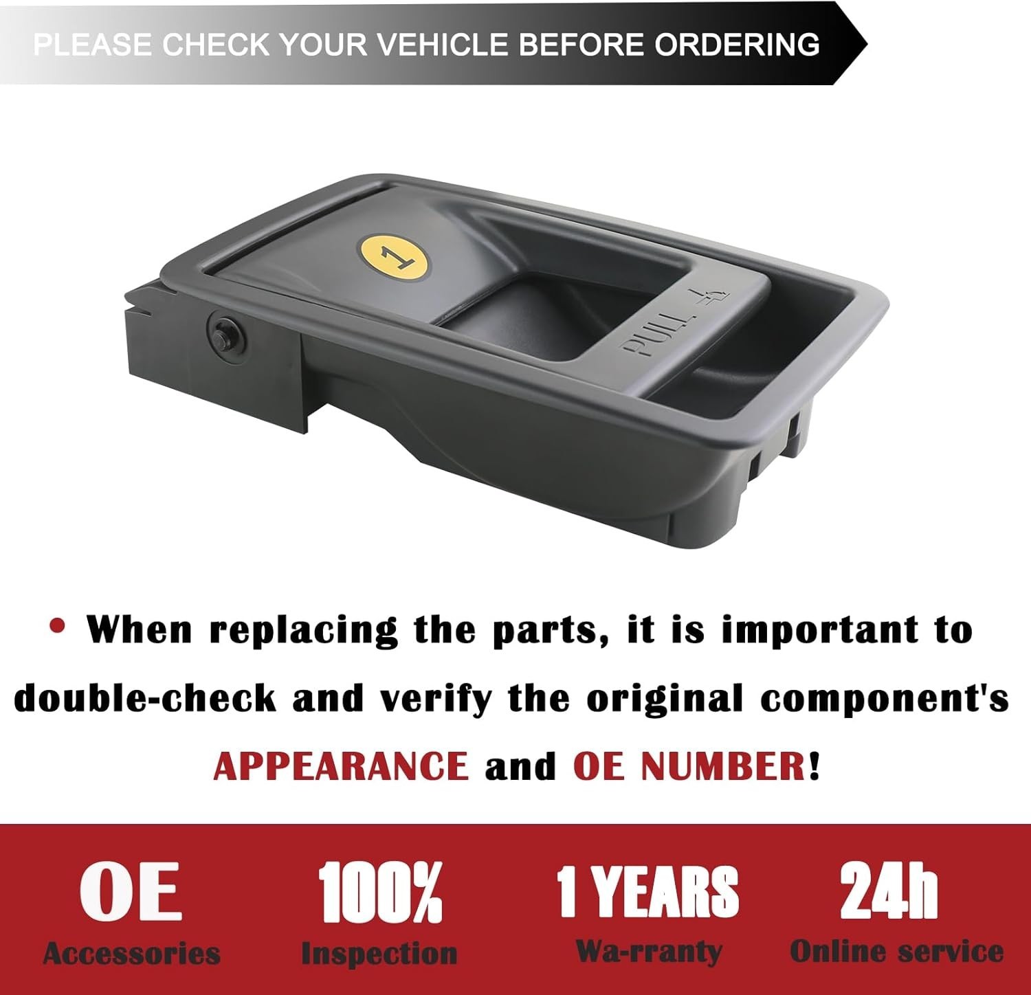 Folding Seat Latch Release Handle | Compatible with 11-20 Toyota Sienna Replaces