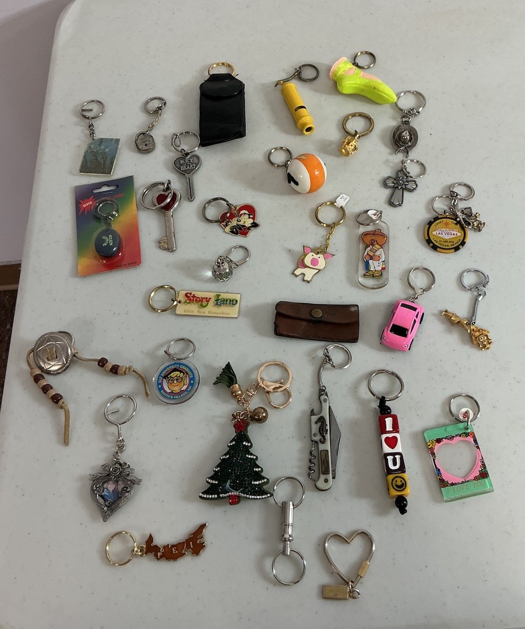 Vintage Keychain Bulk Lot 30 As Shown