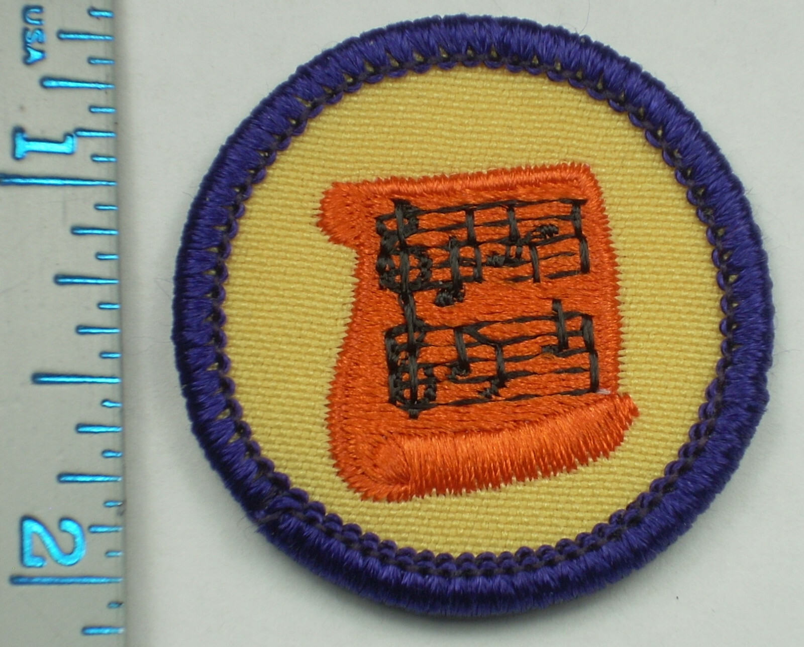 Vintage Girl Scout Badge – Musician – 1980-2001 – retired