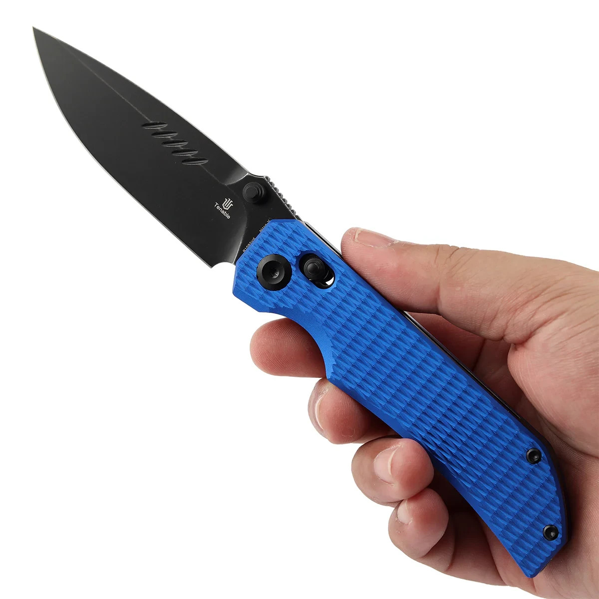 Tenable Knives Eaglestrike Folding Knife 3¾” Nitro V Steel Blade Aluminum Handle
