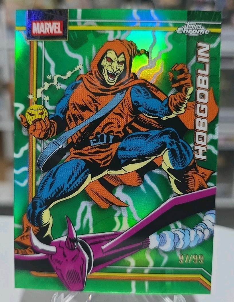 2026 Topps Chrome Marvel Hobgoblin #126 Green Lightning Refractor 97/99