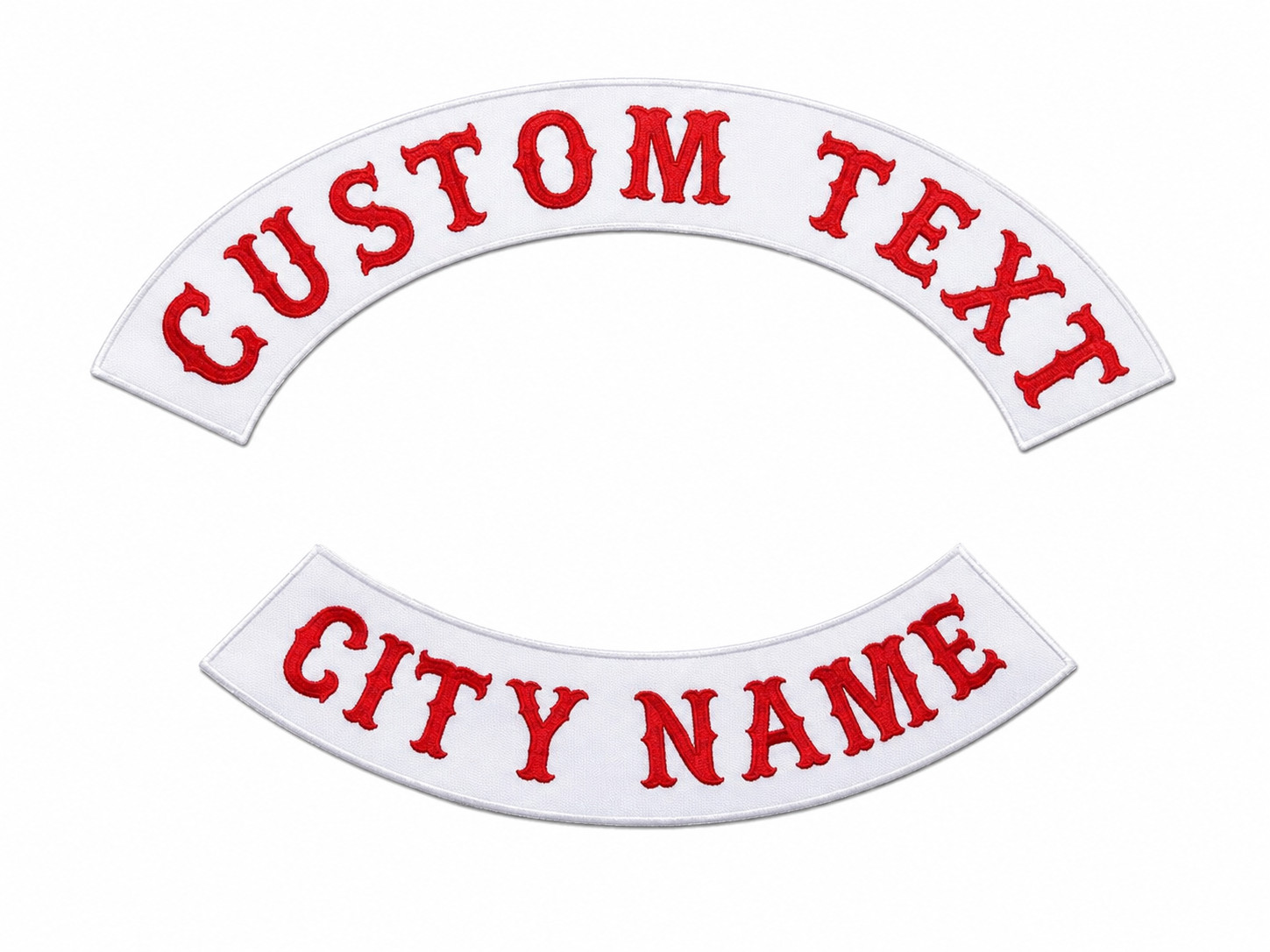 EMBROIDEREDPATCH SET MC Patch 13 set Hells Top Rocker California Custom Patches