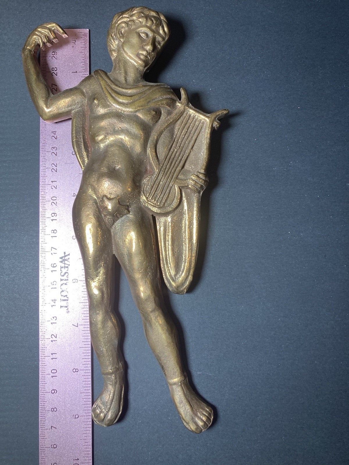 Vintage Antique? Bronze Apollo Decor * Music Poetry Artistic
