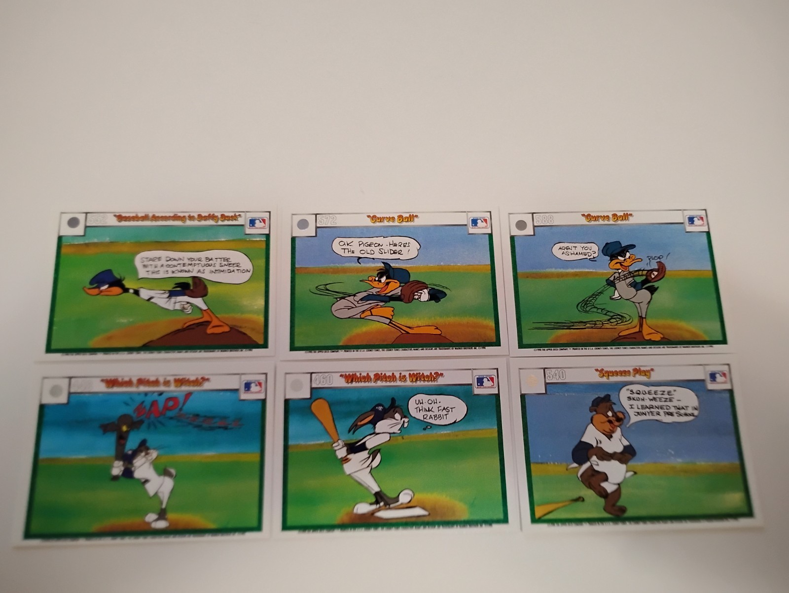 Upper Deck 1990 Looney Tunes Comic Ball Card Packs x34 Unopened + 24 Loose Cards