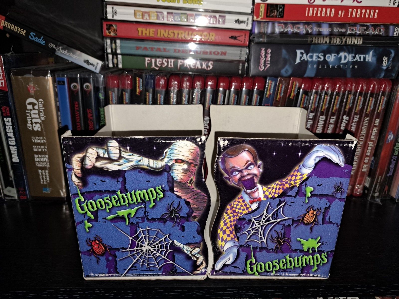 Vtg Goosebumps Cardboard Bookends Vintage Rl Stine