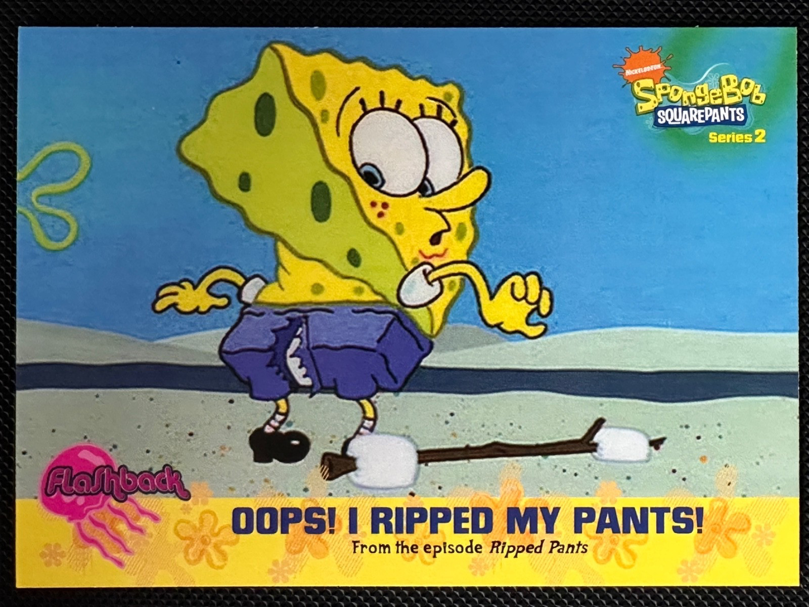Oops, I Ripped My Pants Base Topps SpongeBob SquarePants Series 2 26 NM