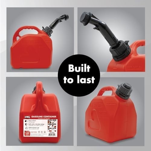 1.5 Gallon Gas Can with Auto Mount and One Gas Can Spout Replacement and filter