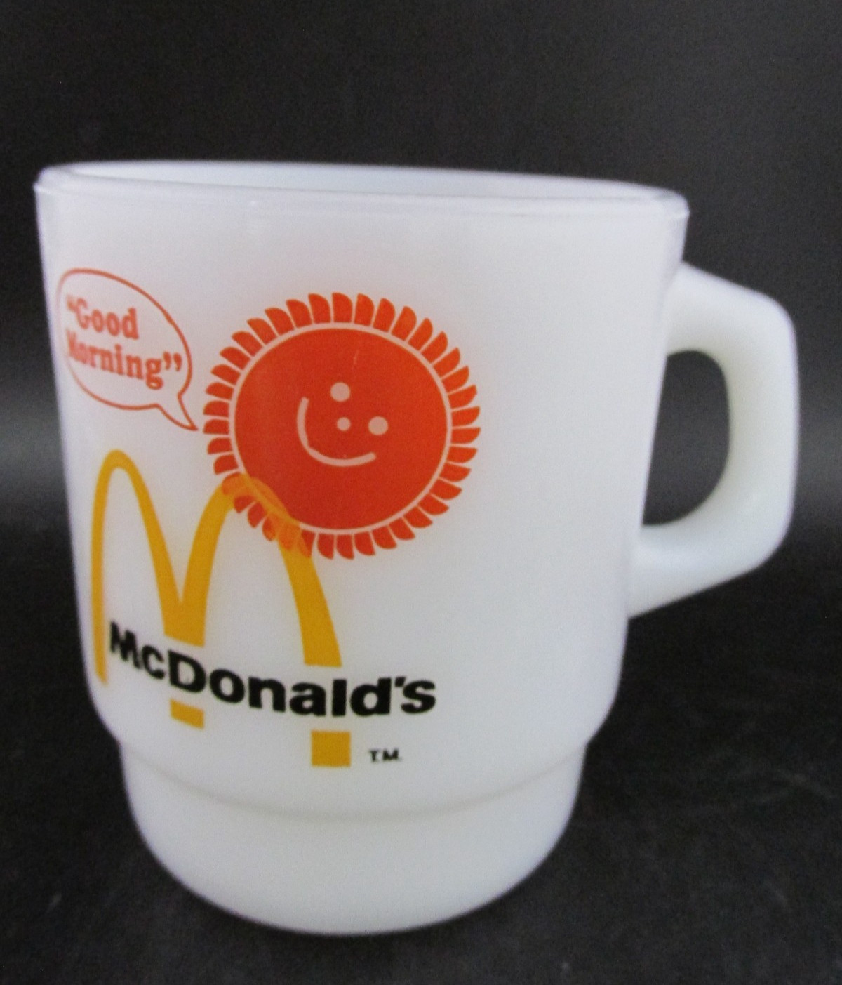 McDonald’s Vintage Milk Glass Coffee Mug Anchor Hocking Fire King Made in USA