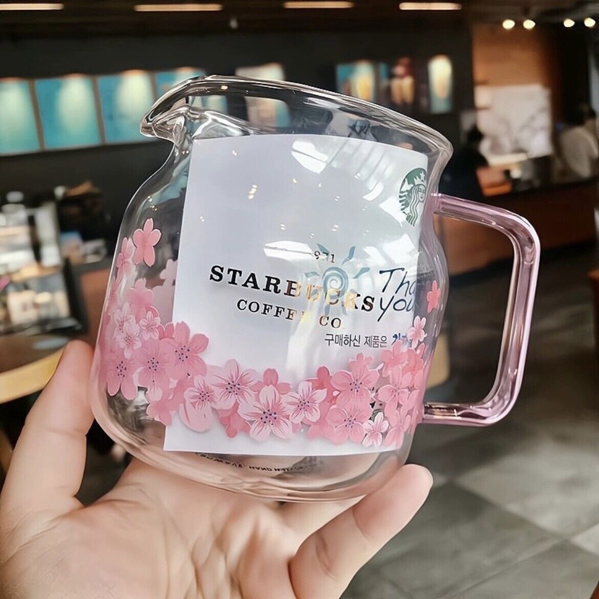 Starbucks Cherry Blossom Coffee Mug Glass Cup 570ML Gift Box