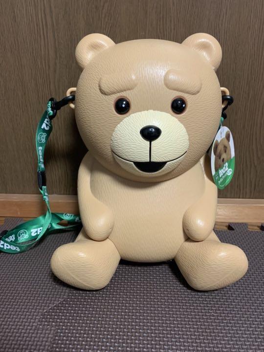 Ted Figure bag Piggy bank Size about Height 24cm Width 17cm Depth 16cm