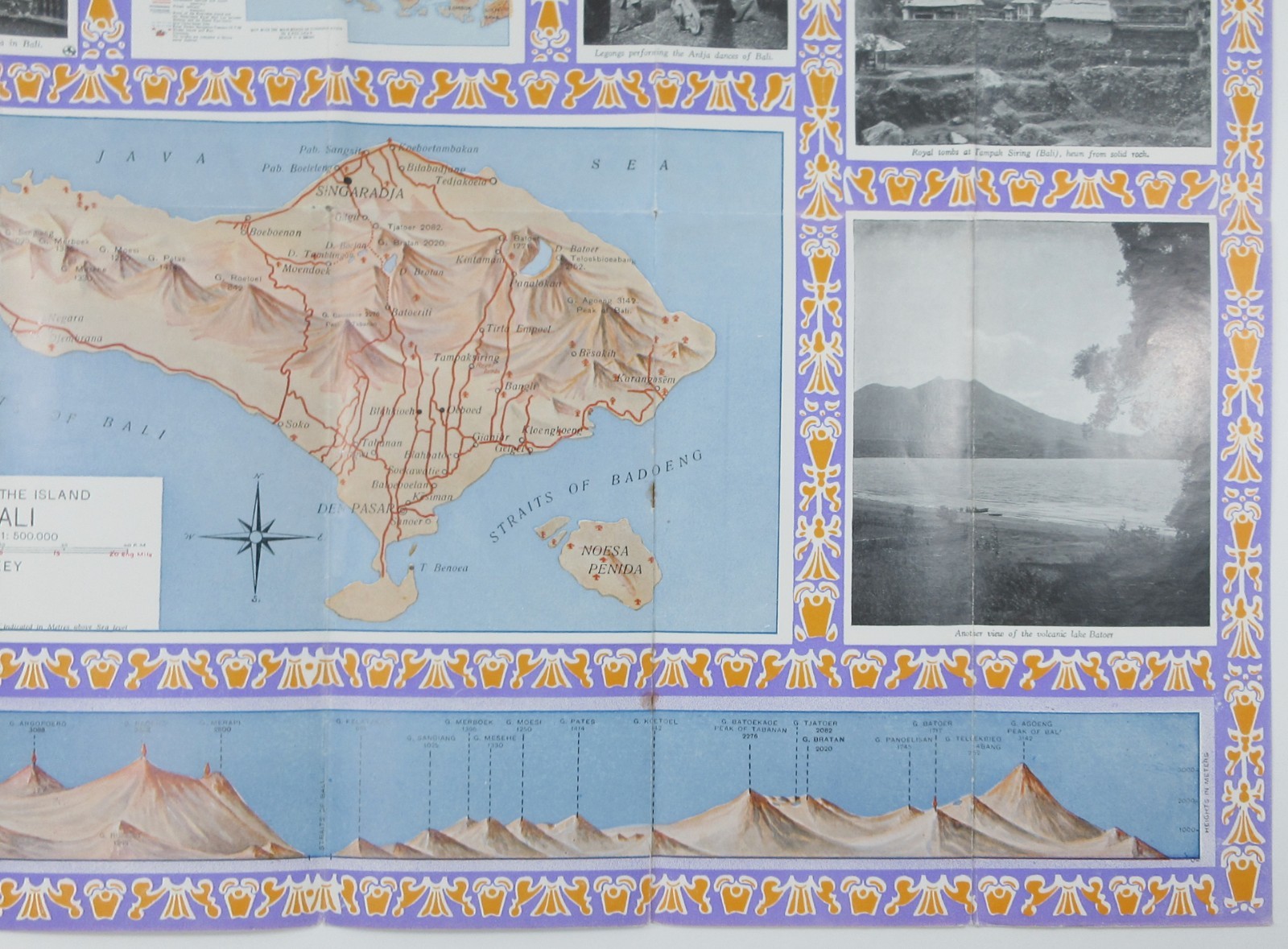 Java Bali Travel Brochure Map Dutch East Indies Indonesia Railways Guide 1920s