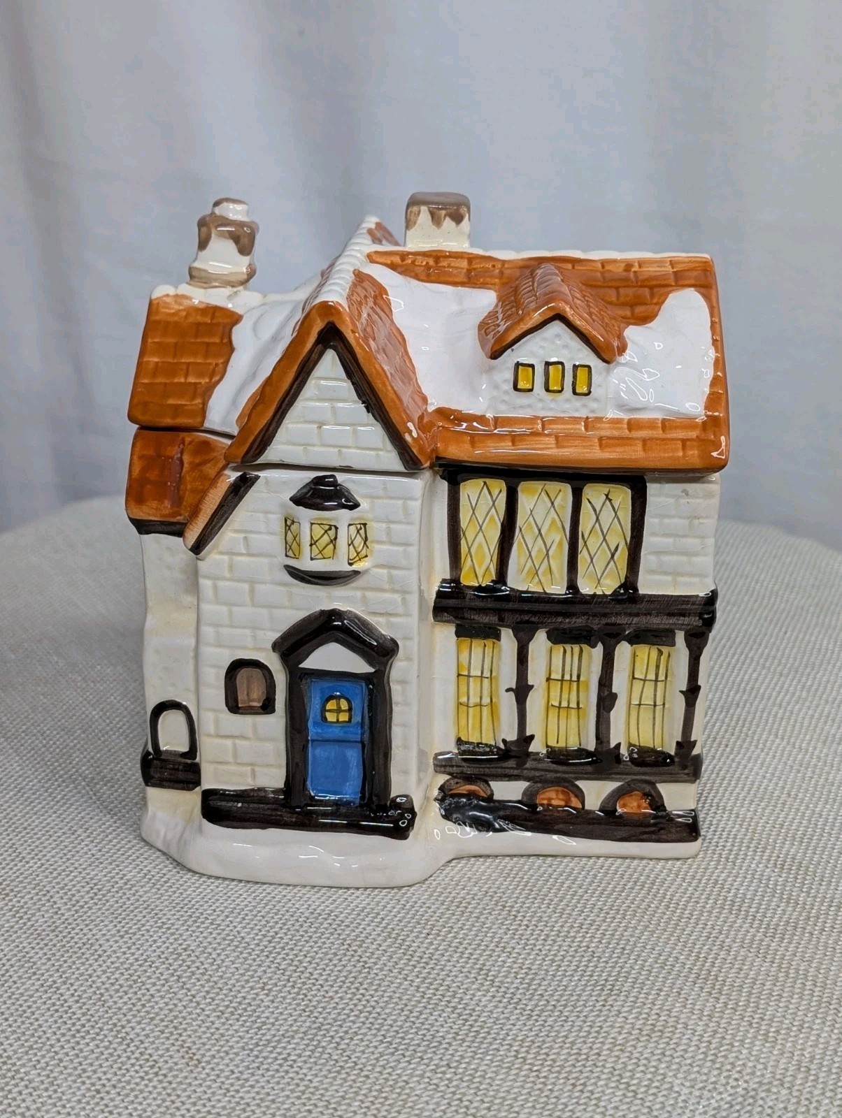 Cookie jar Winter House Decor Cottage Fairy Core Kitchen Box Boho Snow Christmas