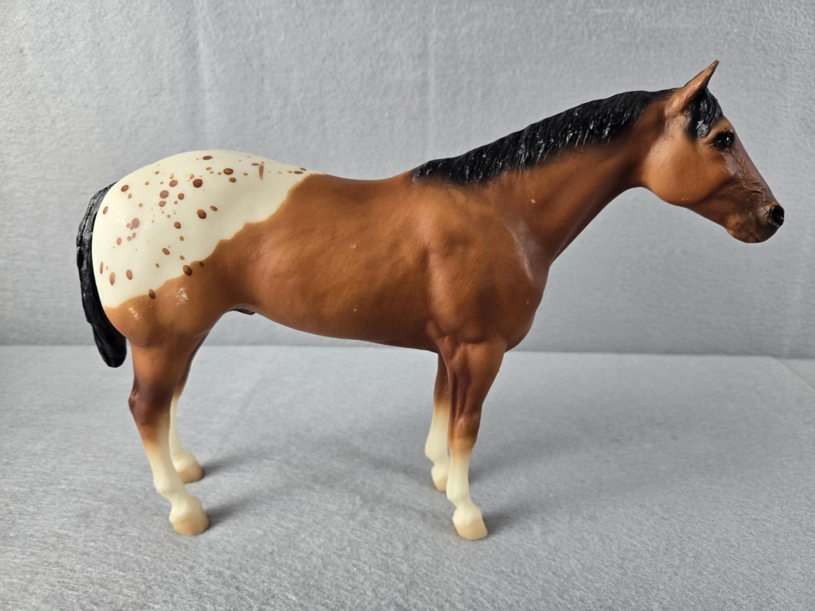 Traditional Breyer Stud Spider #823 Matte Blanket Appaloosa Red Bay