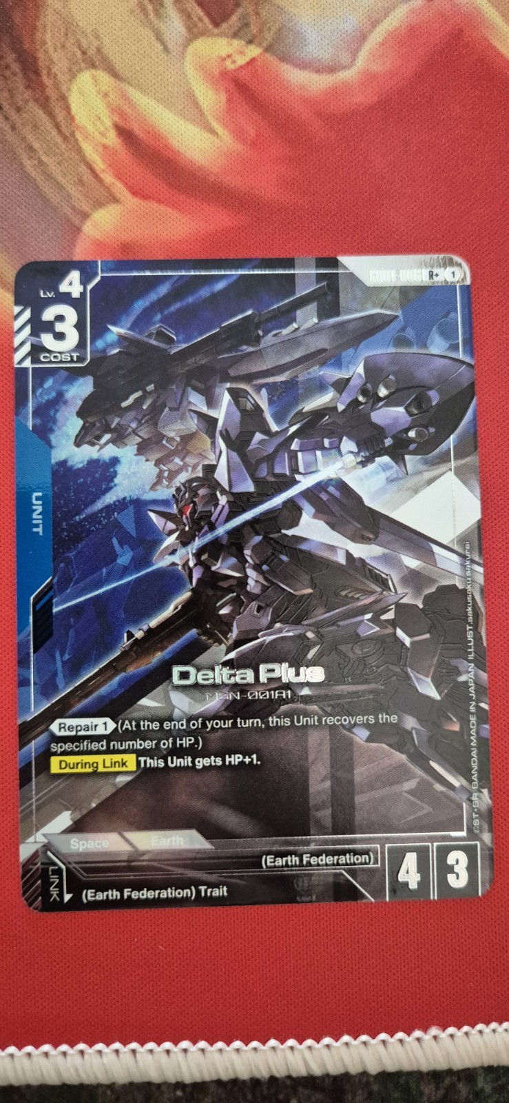 Gundam Card Game GD01-006 Delta Plus R+ alt art