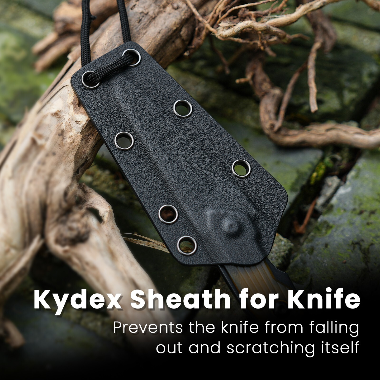 Kizer Groom Reverse Tanto Fixed Blade Knife d2 Steel Micarta/PEI/Fiber Handle
