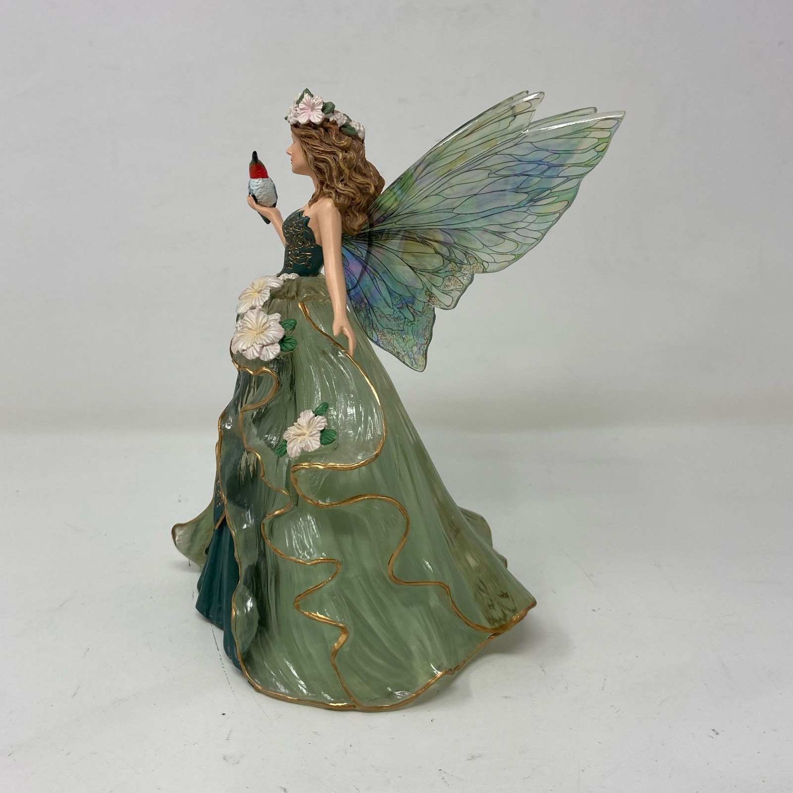 Hamilton Collection Nene Thomas Radiant Royalty Fairy, Green, 7.5in