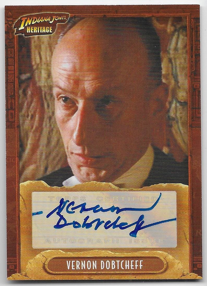 2008 Topps Indiana Jones Heritage VERNON DOBTCHEFF Auto Autograph The Butler