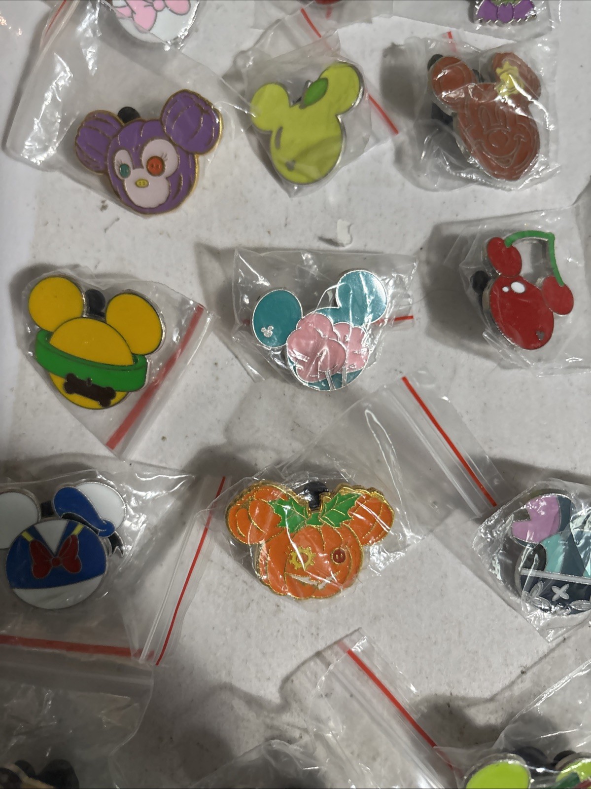 Disney Mickey Mouse HEAD Only Pins lot of 15