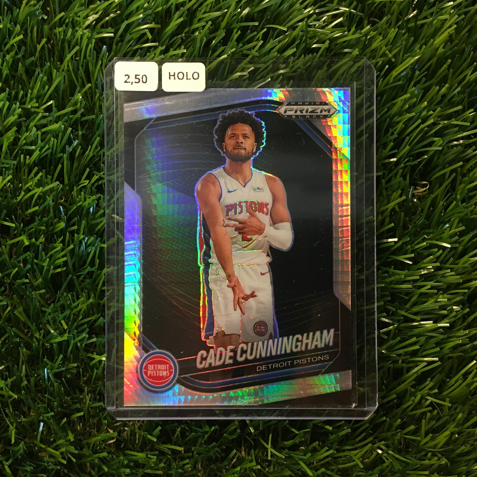 Cade Cunningham 2024-25 Panini Prizm Black #8 Hyper Holo