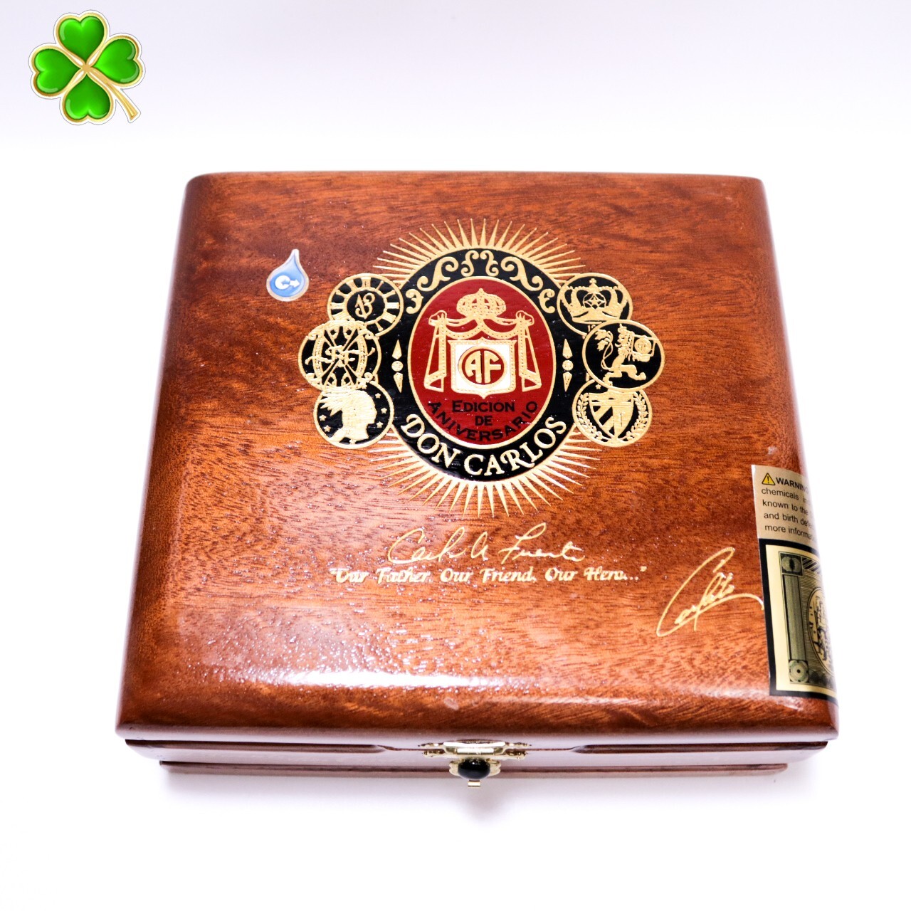 Don Carlos Reserva No. 3 Empty Wood Cigar Box 6.75″ x 6.25″ x 2.75″