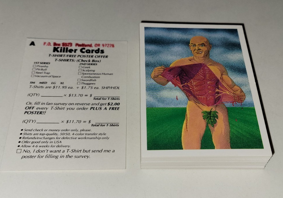 1989 KILLER CARDS 2nd Series 1st Edition COMPLETE CARD SET 46 + PROMO / Horror