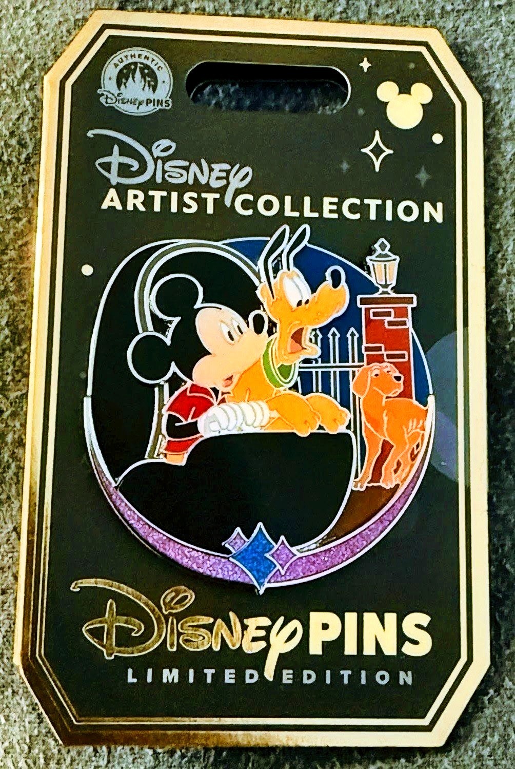 DISNEY HAUNTED MANSION MICKEY & PLUTO DOOM BUGGY ARTIST COLLECTION PIN, 2026 NEW
