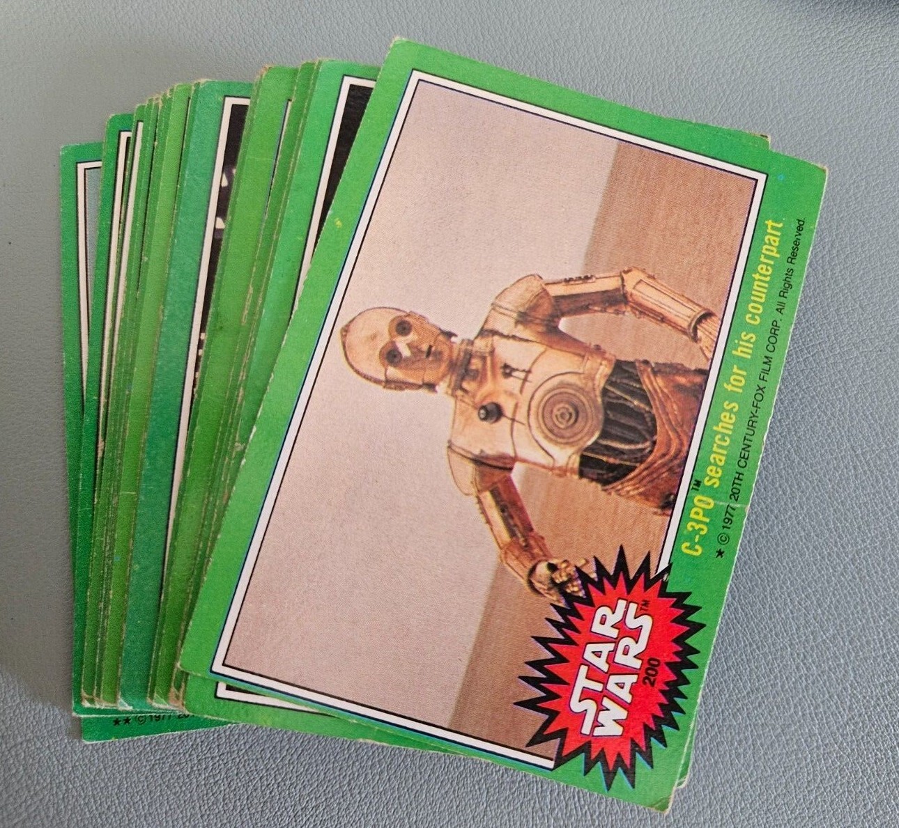 Star Wars Series 4 Green 1977 trading card singles complete your set