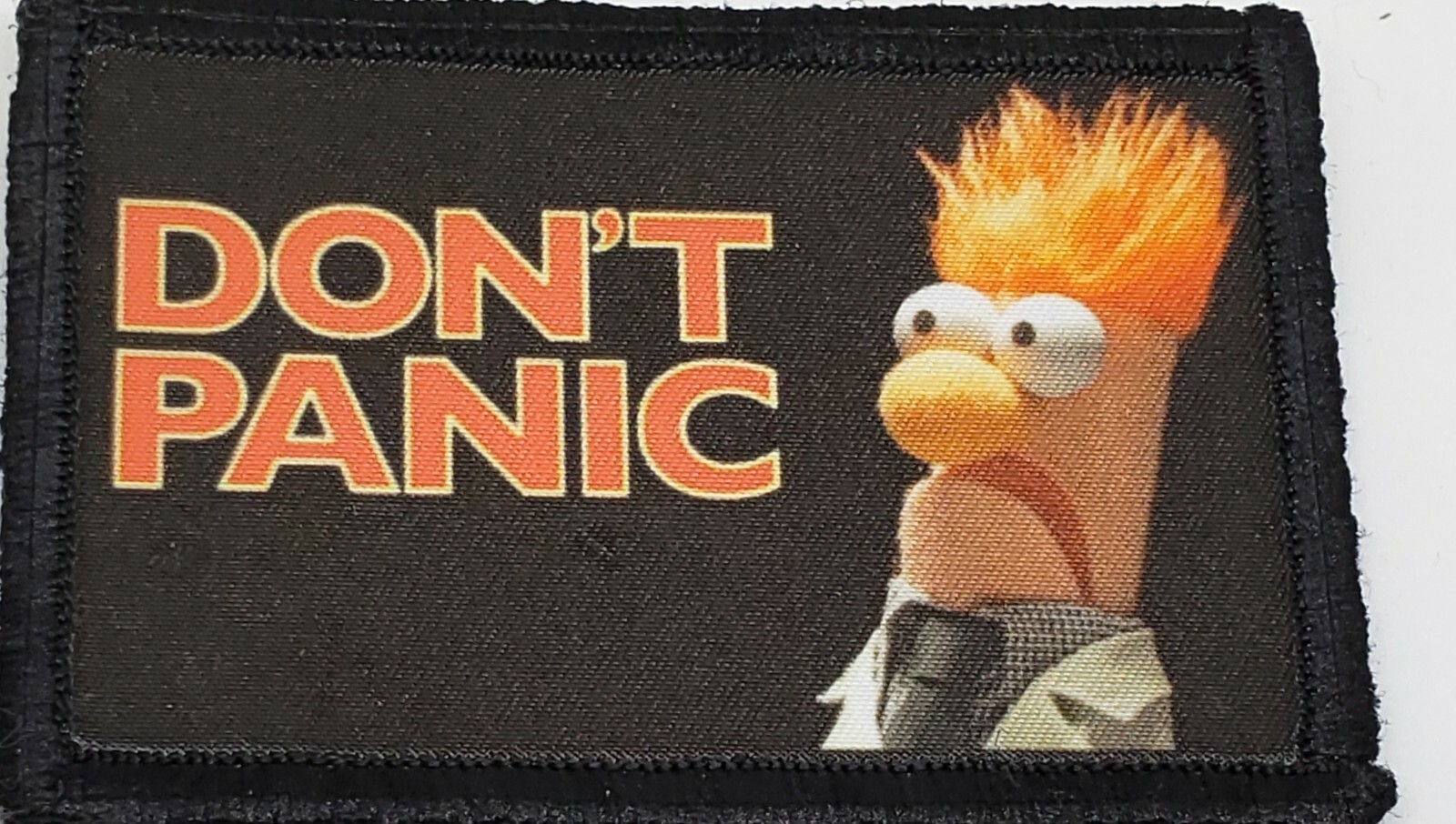 Never Half Ass Ron Swanson Morale Patch Funny Tactical Military USA Army