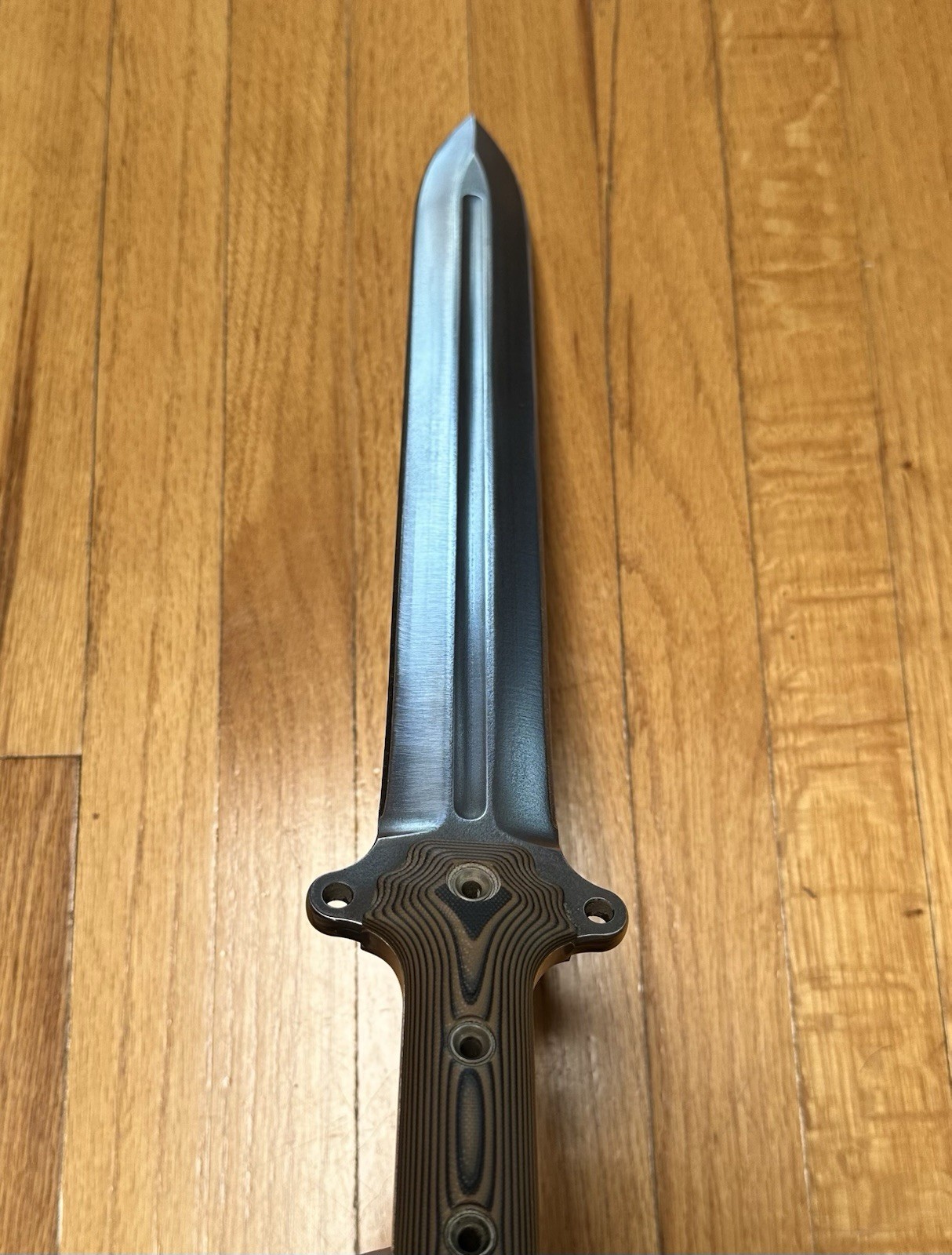 Busse Combat Gladius .305″ Convex Blade Hand Smoothed Black & Coyote G10 Handle