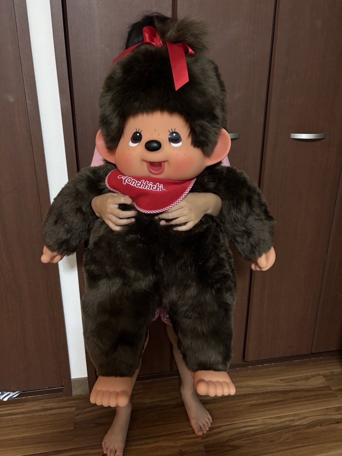 Sekiguchi Monchhichi Premium Standard 2L Size Brown Girl