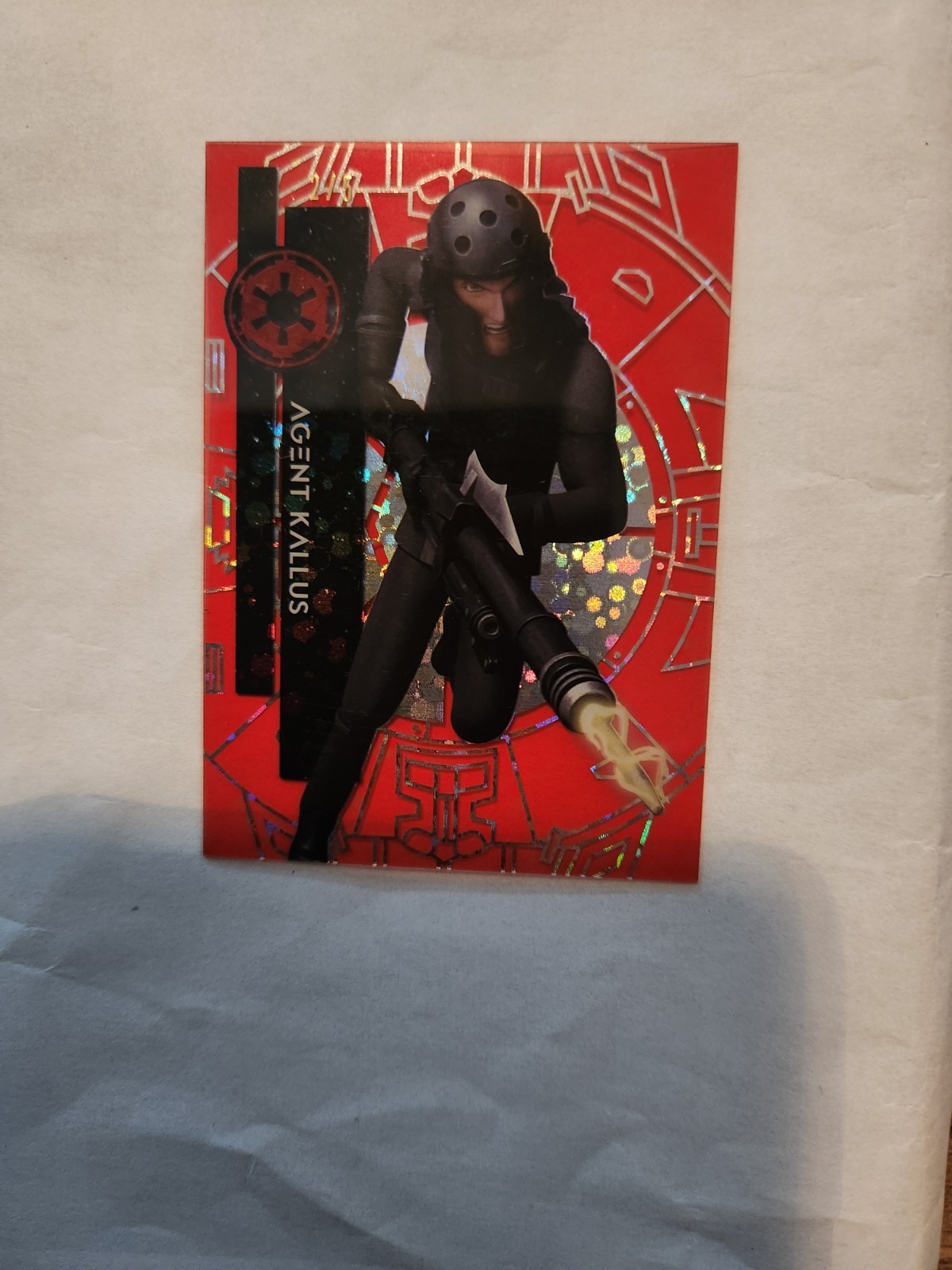 Topps Star Wars High Tek Red Orbit Diffractor Agent Kallus 2/5