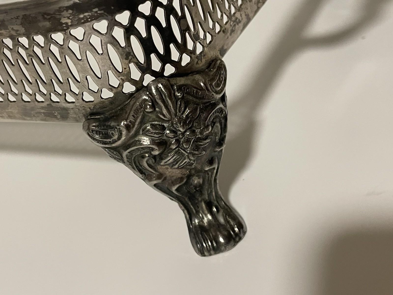VTG Silver Plated Footed Rectangular Casserole Dish Holder Food Warmer Oneida