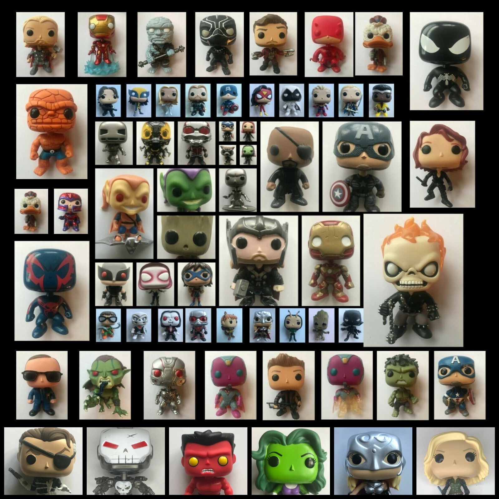 Funko Pop Marvel Chase Vaulted Loose OOB Out of Box Grail Avengers Spider-Man