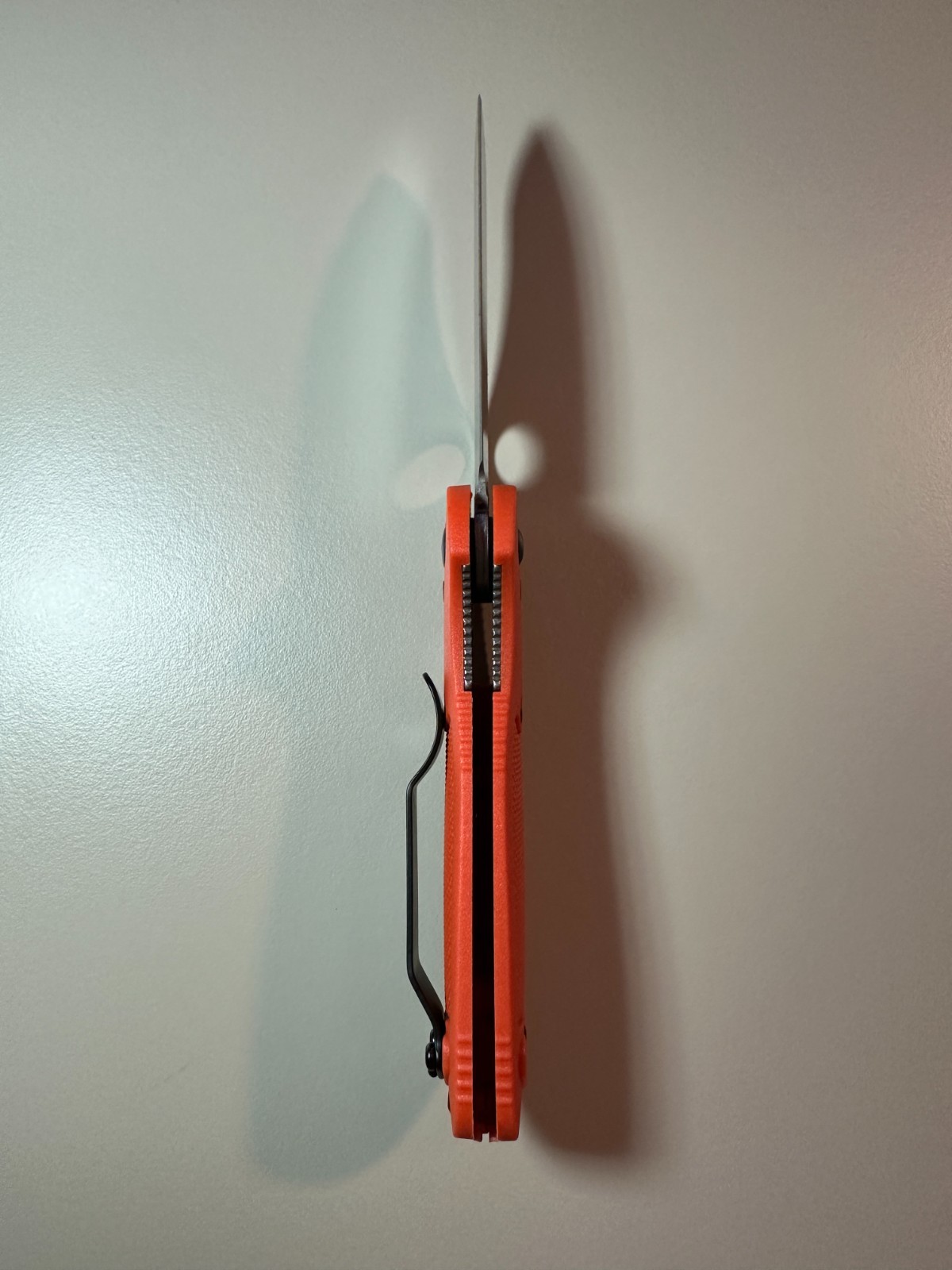 Benchmade 555 Mini Griptilian Orange Nylon Grivory Stainless Folding Knives