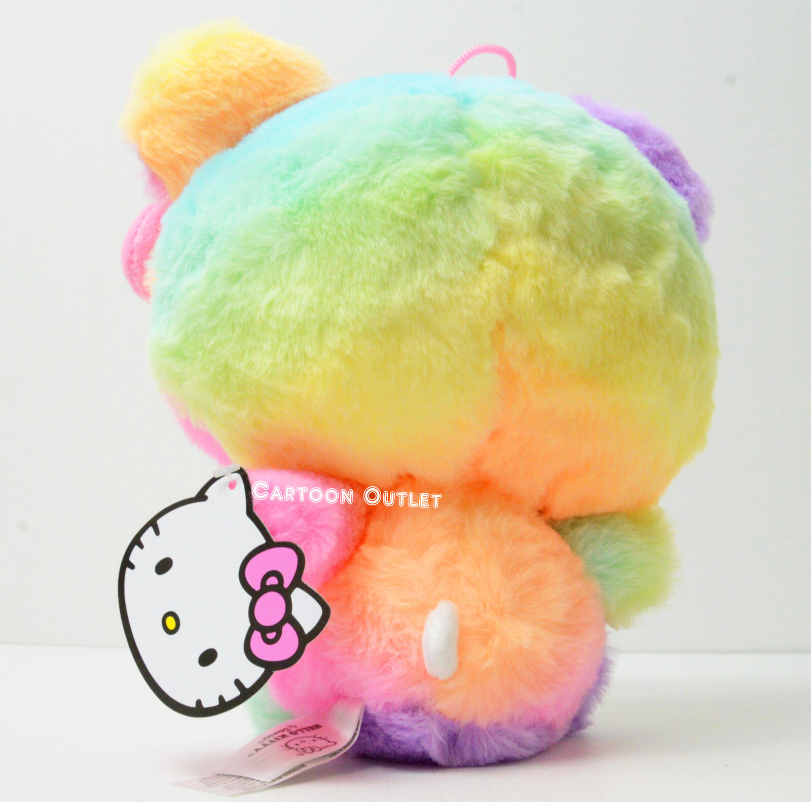 Sanrio Hello Kitty Plush Teddy Bear Rainbow Costume Figure Stuffed Girls Doll 7″