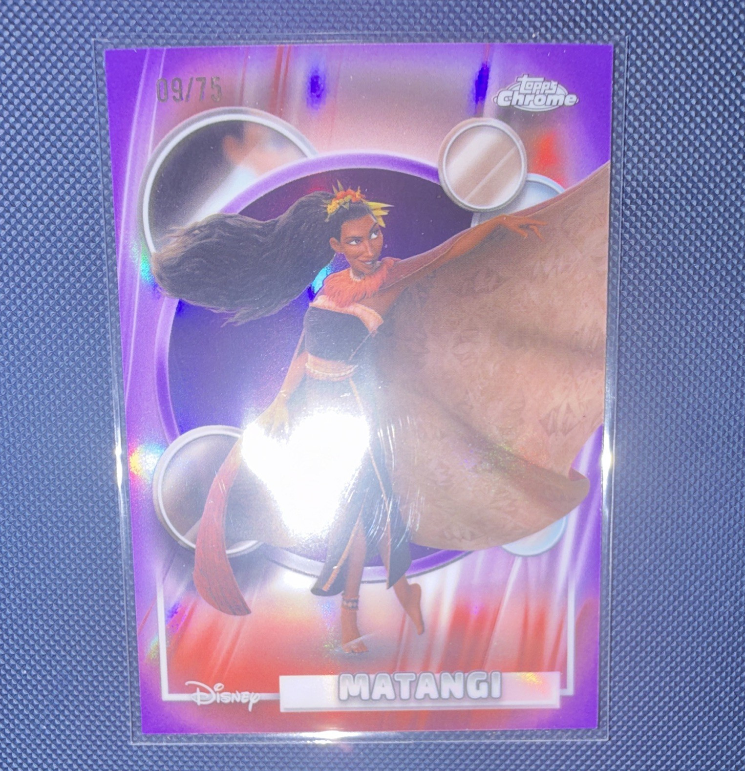 Topps 2026 Topps Chrome Disney Moana 2 Matangi #12 Purple Parallel 09/75