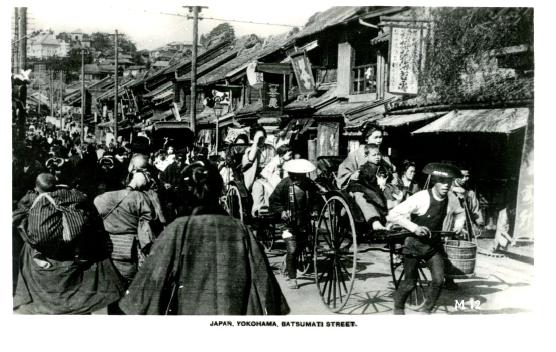 CANADIAN PACIFIC RPPC JAPAN YOKOHAMA BATSUMATI STREET Will Taylor London unused